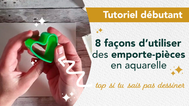 8 façons originales d’utiliser des emporte pièces en aquarelle
