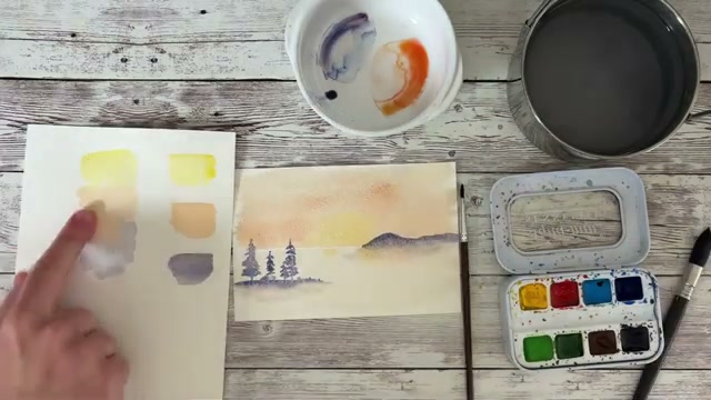 Démonstration de la palette du jour avec réalisation d'un nuancier et dégradé de couleurs limitées sur papier