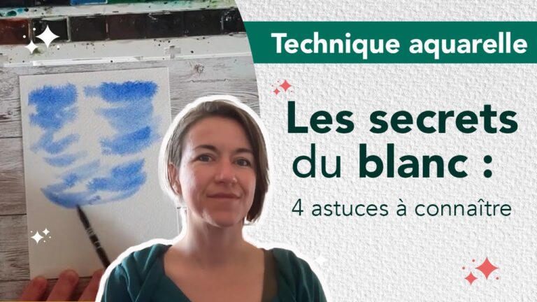 Faire du blanc à l’aquarelle : mes 4 techniques, de la réserve au stylo gel