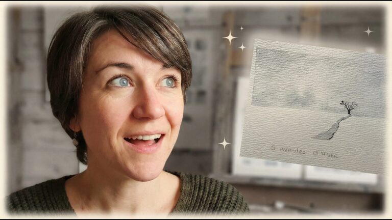 Peindre la neige à l’aquarelle : tutoriel facile pour débutants