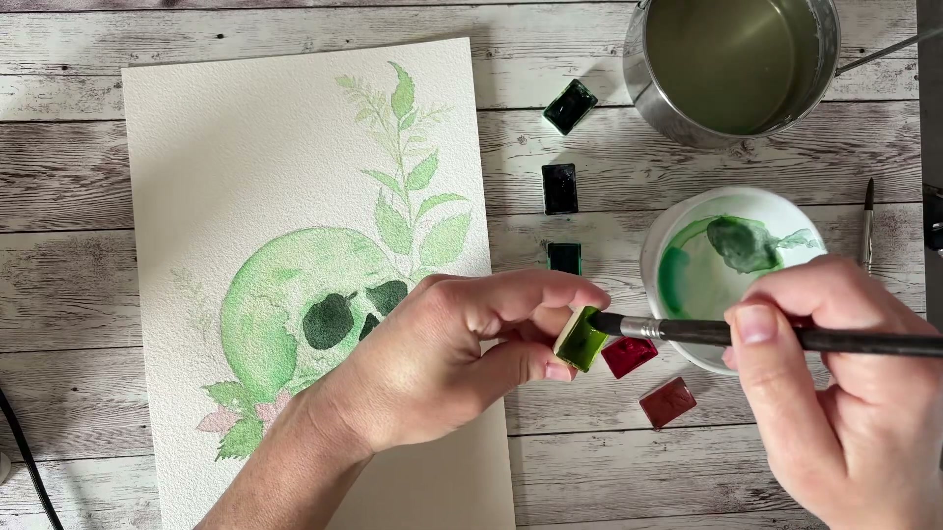 Évocation de Van Gogh mâchant ses pinceaux chargés de pigments arsenicaux, geste concret illustrant l'ingestion directe de poison par les peintres impressionnistes