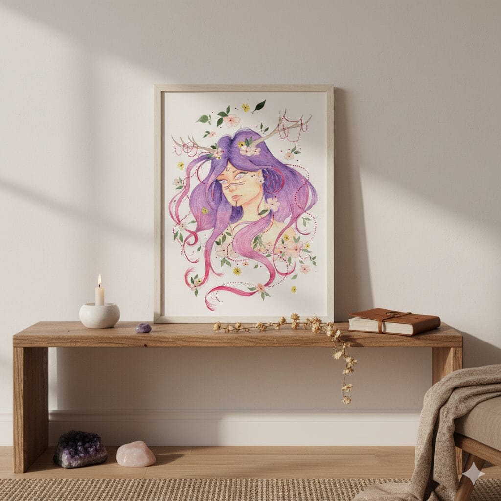 Illustration aquarelle : Volvä du Printemps