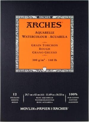 papier grain torchon arches