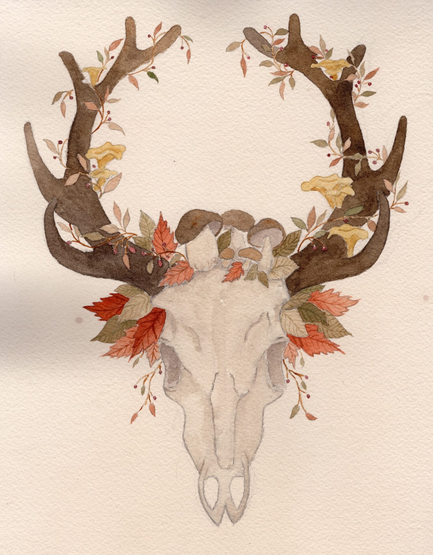 Illustration aquarelle : Silence des bois – Image 2